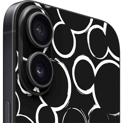 Disney Mickey Mouse Logo Pattern iPhone 16 Plus Skin